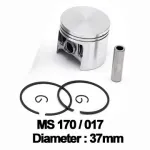 Piston complet 37 mm pentru drujbă Stihl MS 170 / 017, cu bolt 8 mm
