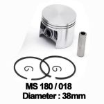 Piston complet 38 mm compatibil Stihl MS 180/018, cu bolt 10 mm