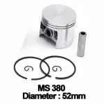 Piston complet 52 mm compatibil Stihl MS 380 / MS 381, bolt 10 mm