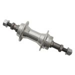 Butuc spate 26" pe filet, aluminiu cu rulment, 36H, ax 3/8x180mm