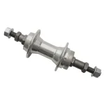 Butuc spate 26" pe filet, aluminiu cu rulment, 36H, ax 3/8x180mm