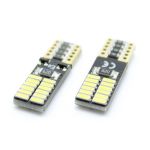 Set 2 becuri LED CANBUS T10 (W5W) pentru iluminare interior si portbagaj