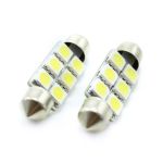 Set 2x bec LED sofit 41mm pentru plafonieră auto 12V, 108 lm (CLD017)