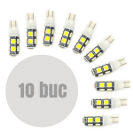 Bec LED poziție T10 12V 162 lm Carguard CLD302, set 10 bucăți
