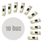 Set 10x LED poziție T10 CANBUS 12V Carguard, 54 lm, 3W (CLD305)