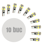 Set 10x bec LED poziție T10 CAN-Bus 12V 90 lm, Carguard CLD306