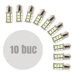 Bec LED pentru frana 12V BA15S, 18 LED SMD, 290 lm (set 10 bucati)