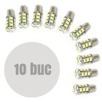 Bec LED pentru frână 12V BAY15D, 18 LED SMD, 290 lm (set 10 buc.)