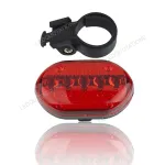 Stop spate pentru bicicletă Licurici clasic, 5 LED, montaj pe tija șa