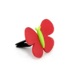 Odorizant auto tip fluturaș Strawberry cu clips, parfum intens și durabil