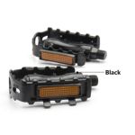 Pedale bicicletă din aluminiu negre, platformă cu reflectoare, Blade