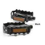 Pedale bicicletă din aluminiu negre, platformă cu reflectoare, Blade