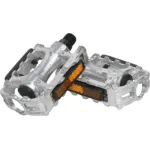 Pedale de bicicleta din aluminiu, drepte, cu reflectoare Blade