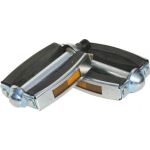 Pedale pentru bicicletă din cauciuc cu ranforsări metalice curbate Blade