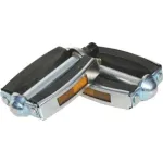 Pedale pentru bicicletă din cauciuc cu ranforsări metalice curbate Blade