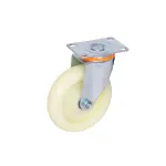 Roată pentru cărucior 125 mm cu talpă metalică și rulment, 37,5 mm