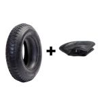 Set anvelopă și cameră pentru roabă 3.50-8, profil mixt, 8PR Gospopro