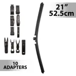 Ștergător parbriz profesional Carguard 21 inch (52,5 cm) cu 10 adaptoare