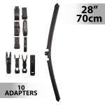 Ștergător parbriz profesional 28"/70 cm Carguard, multiadaptor cu 10 adaptoare