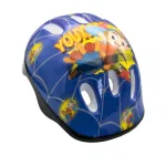 Cască de bicicletă pentru copii Blade, albastră, cu model animat și ventilație