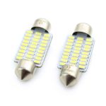 Set 2 becuri LED sofit 36 mm 12V pentru plafonieră și număr, CLD023