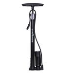 Pompă de podea cu manometru, din fier cromat, 57 x 35 cm (Blade)