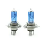 Set 2 becuri halogen H4 Carguard Long Life, +100% lumină, 12V 60/55W