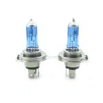 Set 2 becuri halogen H4 12V 100W Carguard Long Life Xenon Blue +130%