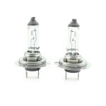 Set 2 becuri halogen H7 12V 55W Carguard Long Life, +50% intensitate