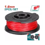 Set 2 bobine cu fir de tăiere TOTAL 1,6 mm, 5 m, fir răsucit