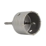 Carotă vidia TOTAL pentru beton, 100 mm, cu 11 lame TCT și adaptor