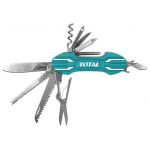 Cuțit multifuncțional TOTAL cu 15 funcții, pliabil, 9,5 cm, mâner aluminiu