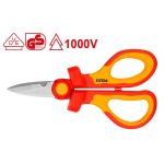 Foarfecă izolată pentru electrician TOTAL 1000V VDE, 160 mm inox