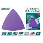 Set hârtie abrazivă delta TOTAL 80 mm, 20 buc, P40–P120 pentru șlefuire