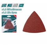 Set hârtie abrazivă delta 80 mm TOTAL, 20 buc, granulații P40–P120