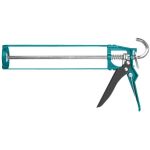 Pistol pentru silicon TOTAL 9” cu mâner din aluminiu și ac perforare