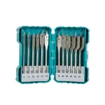 Set burghie plate pentru lemn TOTAL, 12 piese, 152 mm, prindere 1/4"