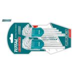 Set 18 chei imbus Hex & Torx TOTAL Industrial, extra lungi, oțel Cr-V