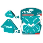Set 6 colțare magnetice pentru sudură TOTAL, 45°/90°/135°, 11 kg + 4,5 kg