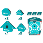 Set 7 colțare magnetice pentru sudură Total, multiunghi și dimensiuni diferite