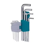 Set 9 chei imbus hexagonale TOTAL Industrial, Cr-V, 1.5–10 mm