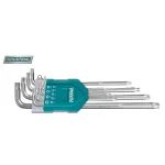 Set 9 chei imbus Torx TOTAL T10–T50 din Cr-V, braț lung (industrial)