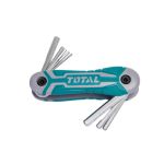 Set chei imbus de buzunar TOTAL Industrial, 8 piese 2–8 mm din Cr-V