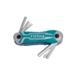 Set chei imbus de buzunar TOTAL Industrial, 8 piese 2–8 mm din Cr-V