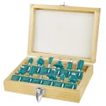 Set freze pentru lemn TOTAL, prindere 8 mm, 12 piese în cutie