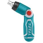 Șurubelniță TOTAL 13 în 1 cu clichet, capete Cr-V și mâner pliabil
