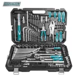 Trusă de scule TOTAL Industrial 142 piese, set profesional pentru service