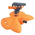 Aspersor fluture cu impuls din plastic, debit reglabil pentru grădină