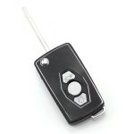 Carcasă cheie BMW tip briceag cu 3 butoane, compatibilă cu lamă rabatabilă
