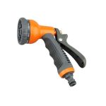 Pistol pentru udat cu 8 funcții, metal + plastic, cu jet reglabil